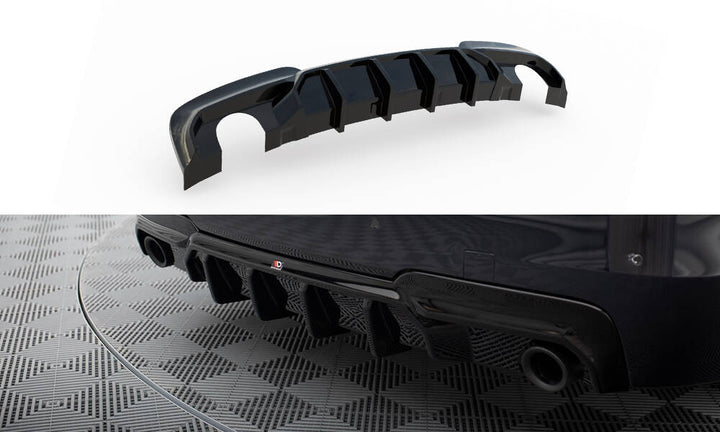 REAR VALANCE V.2 BMW 5 M-PACK F10 (VERSION WITH TWO SINGLE EXHAUSTS)
