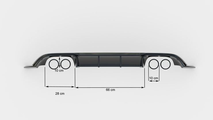 REAR VALANCE V.3 VW GOLF 7 R FACELIFT