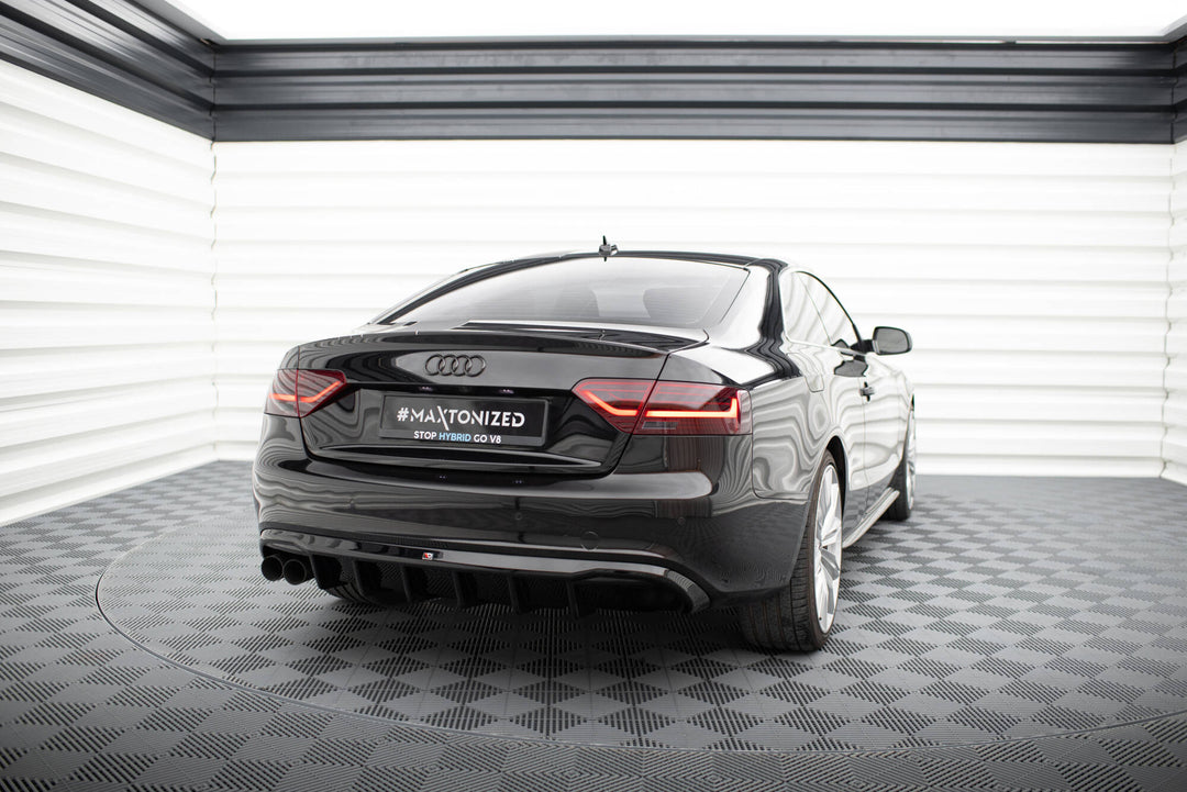 Rear Valance suitable for Audi A5 Coupe / Cabrio S-Line 8T (Single side dual exhaust version)