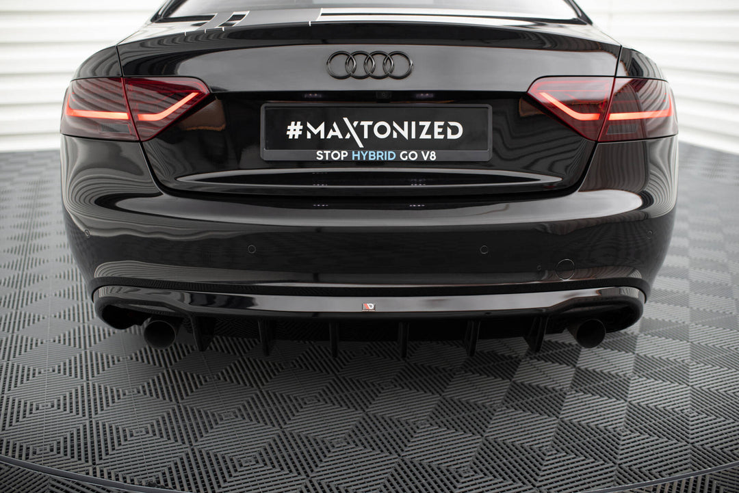 Rear Valance suitable for Audi A5 Coupe / Cabrio S-Line 8T (Version with single exhausts on both sides)