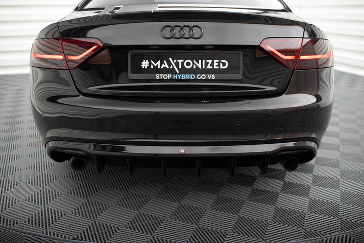 Rear Valance suitable for Audi A5 Coupe / Cabrio S-Line 8T (Version with single exhausts on both sides)