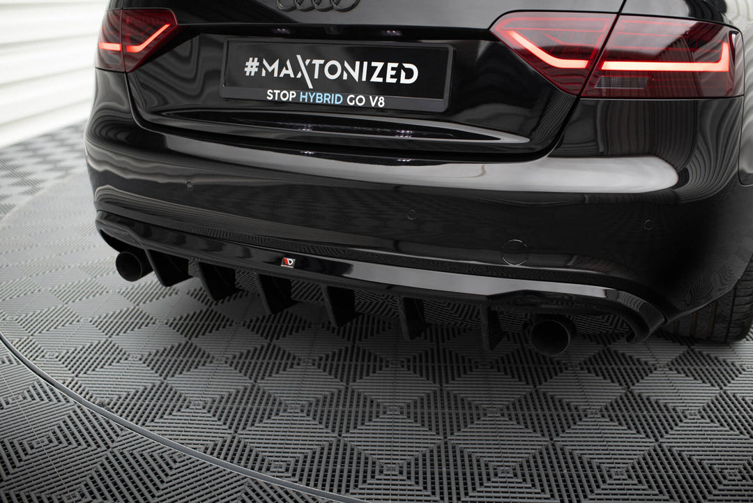 Rear Valance suitable for Audi A5 Coupe / Cabrio S-Line 8T (Version with single exhausts on both sides)