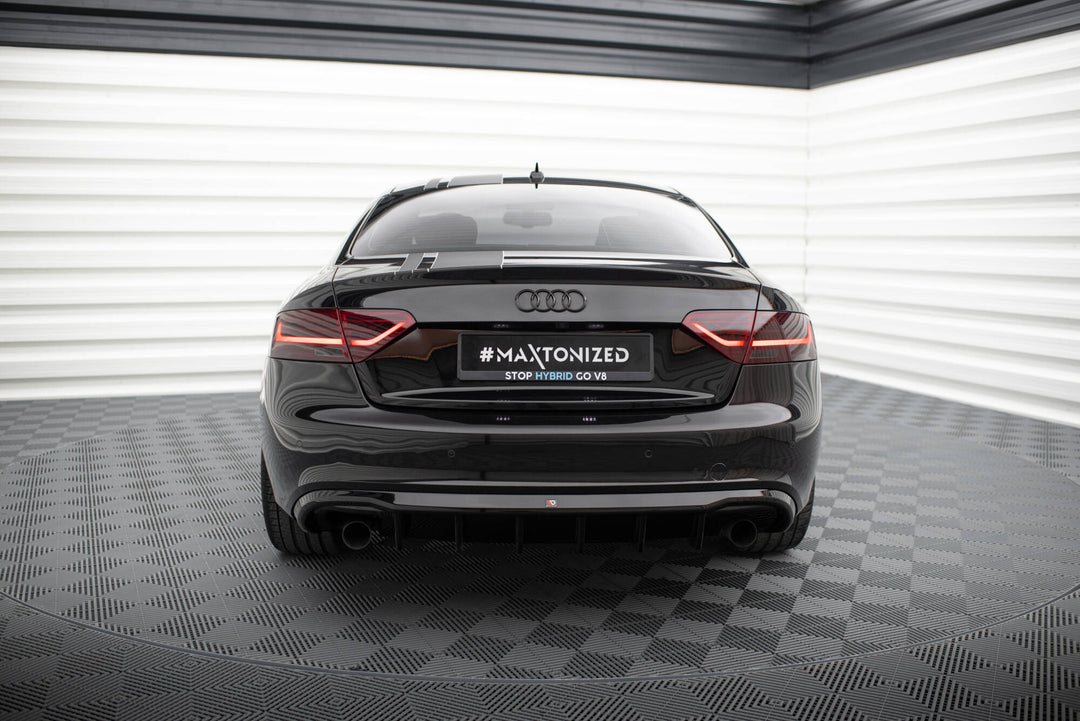 Rear Valance suitable for Audi A5 Coupe / Cabrio S-Line 8T (Version with single exhausts on both sides)