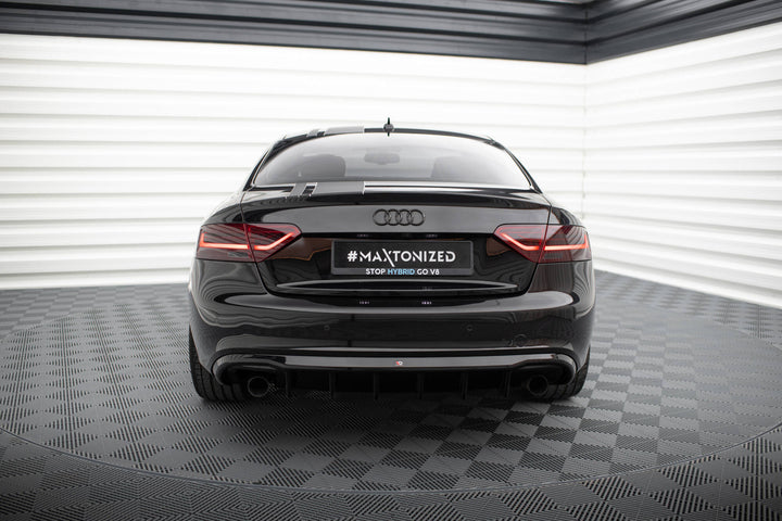 Rear Valance suitable for Audi A5 Coupe / Cabrio S-Line 8T (Version with single exhausts on both sides)