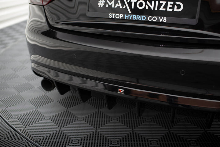 Rear Valance suitable for Audi A5 Coupe / Cabrio S-Line 8T (Version with single exhausts on both sides)