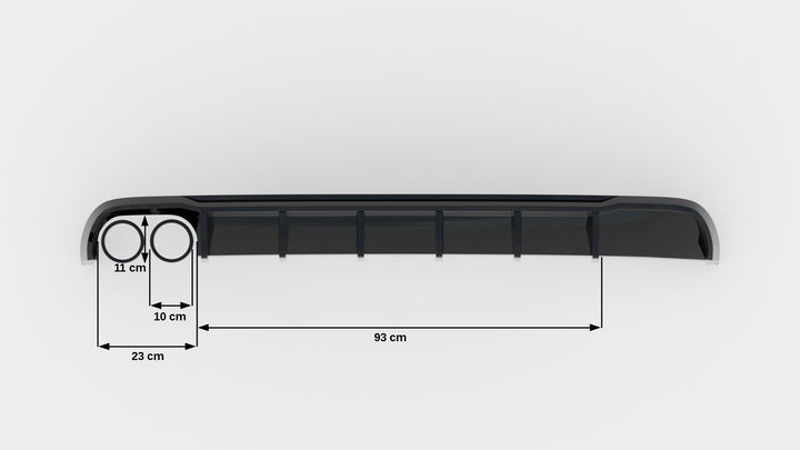 Rear Valance suitable for Audi A6 Sedan / Avant C7 (Single side dual exhaust version)