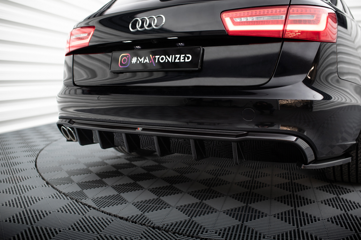 Rear Valance suitable for Audi A6 Sedan / Avant C7 (Single side dual exhaust version)