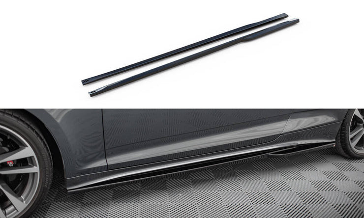 SIDE SKIRTS DIFFUSERS AUDI S5 COUPE / A5 S-LINE COUPE F5 FACELIFT