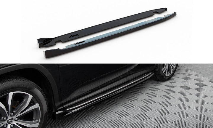 SIDE SKIRTS DIFFUSERS LEXUS RX MK4 FACELIFT (FOR RUNNING BOARDS)