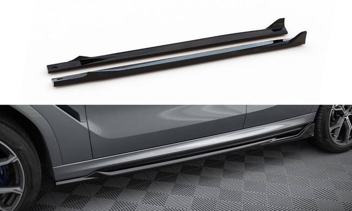 SIDE SKIRTS DIFFUSERS V.2 BMW X6 M-PACK G06 FACELIFT