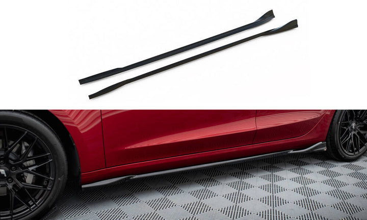 SIDE SKIRTS DIFFUSERS V.1 TESLA MODEL 3 PROJECT HIGHLAND (FACELIFT)