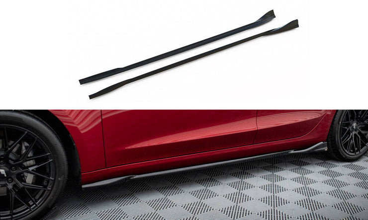 SIDE SKIRTS DIFFUSERS V.1 TESLA MODEL 3 PROJECT HIGHLAND (FACELIFT)