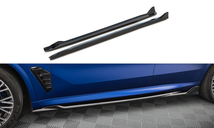 SIDE SKIRTS DIFFUSERS V.2 BMW X5 M-PACK G05 FACELIFT