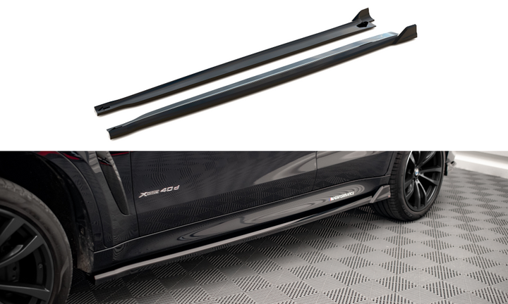 SIDE SKIRTS DIFFUSERS V.2 BMW X6 M-PACK F16