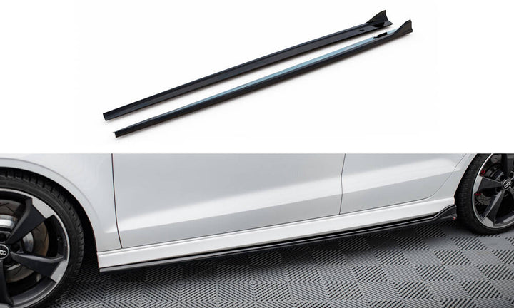 SIDE SKIRTS DIFFUSERS V.3 AUDI RS3 SEDAN 8V FACELIFT