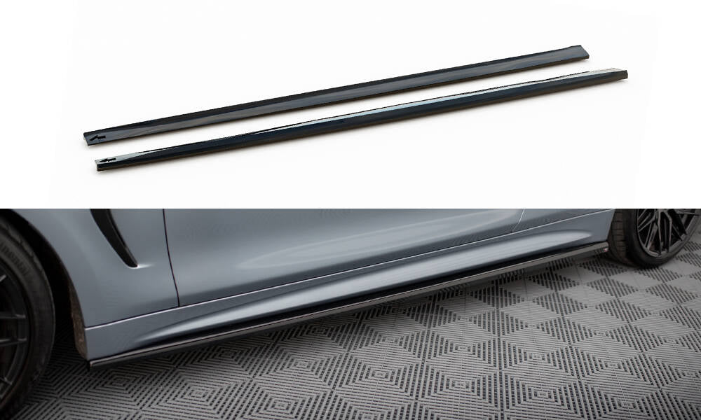 SIDE SKIRTS DIFFUSERS V.3 BMW 4 COUPE M-PACK F32