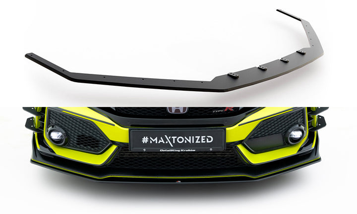 RACING DURABILITY FRONT SPLITTER V.2 HONDA CIVIC X TYPE-R