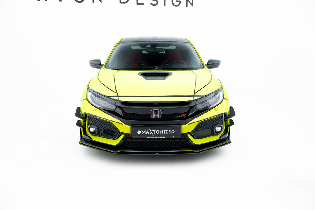 RACING DURABILITY FRONT SPLITTER V.2 HONDA CIVIC X TYPE-R