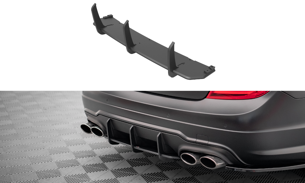 STREET PRO REAR DIFFUSER MERCEDES-BENZ C COUPE AMG-LINE C204 – Maxton ...