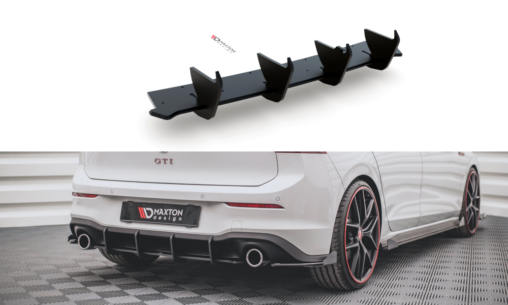 RACING DURABILITY REAR DIFFUSER V.1 VOLKSWAGEN GOLF 8 GTI – Maxton ...