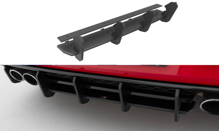 RACING DURABILITY REAR DIFFUSER VW GOLF 7 R FACELIFT