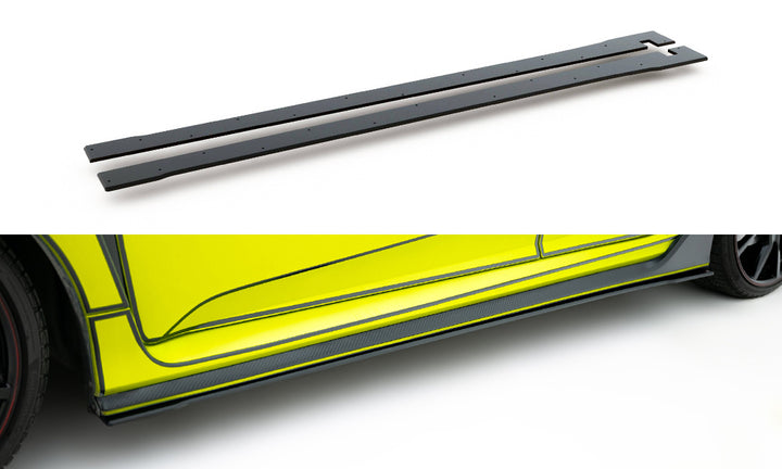 Street Pro Side Skirts Diffusers V.2 Honda Civic Type R Mk10