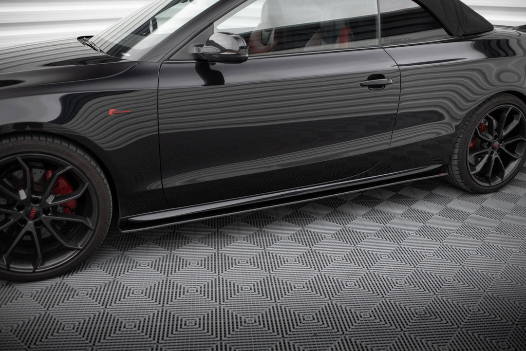 Street Pro Side Skirts Diffusers suitable for Audi A5 / A5 S-Line / S5 Coupe / Cabrio 8T / 8T Facelift