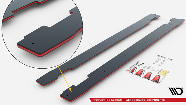 STREET PRO SIDE SKIRTS DIFFUSERS VOLKSWAGEN GOLF R MK8