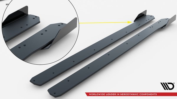 STREET PRO SIDE SKIRTS DIFFUSERS + FLAPS AUDI RS3 SPORTBACK / SEDAN 8Y