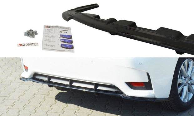 CENTRAL REAR SPLITTER LEXUS CT MK1 FACELIFT (WITH VERTICAL BARS)