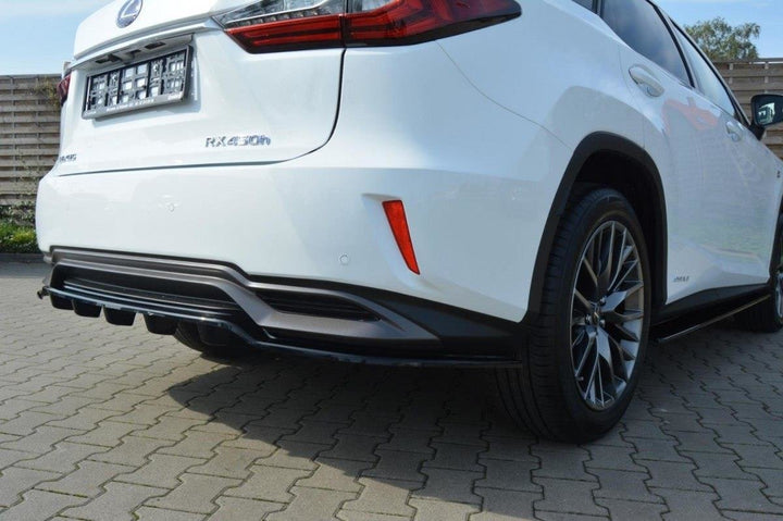 CENTRAL REAR SPLITTER LEXUS RX MK4 H (WITH VERTICAL BARS)