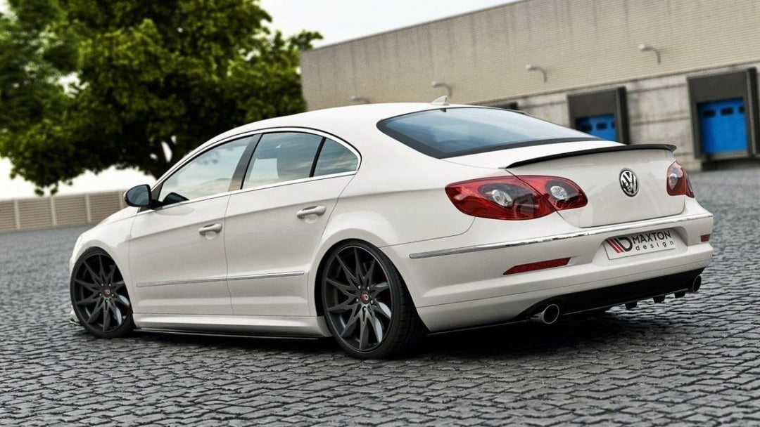 CENTRAL REAR SPLITTER VW PASSAT CC R36 RLINE (PREFACE) (WITH VERTICAL BARS)