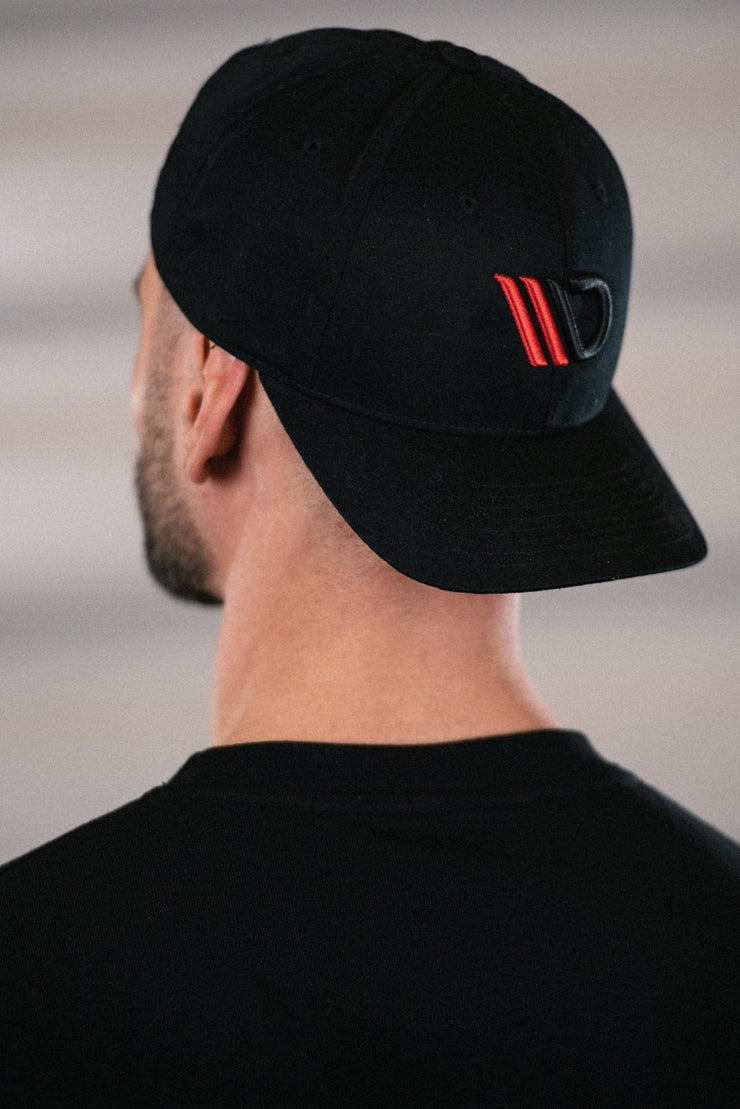 CAP BLACK/RED LOGO