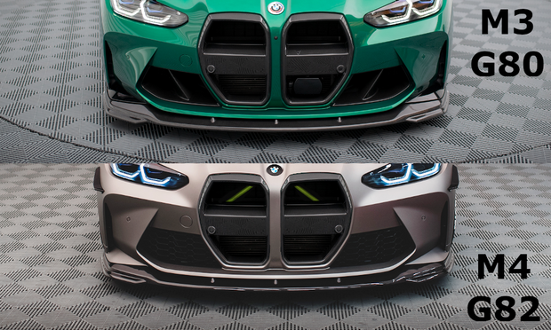 CARBON FIBER FRONT SPLITTER V.2 BMW M4 G82 / M3 G80