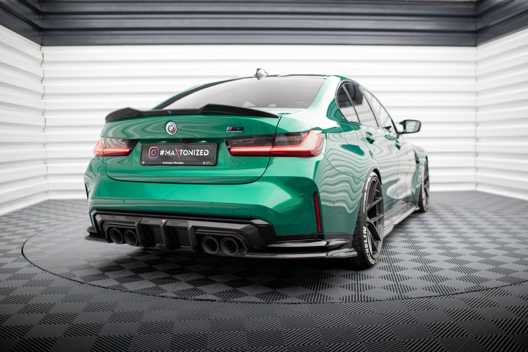 M3 Rear Carbon Diffuser CARBON FIBER REAR DIFFUSER BMW M4 G82 / M3 G80 – Maxton Design USA