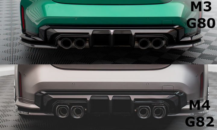 CARBON FIBER REAR DIFFUSER BMW M4 G82 / M3 G80