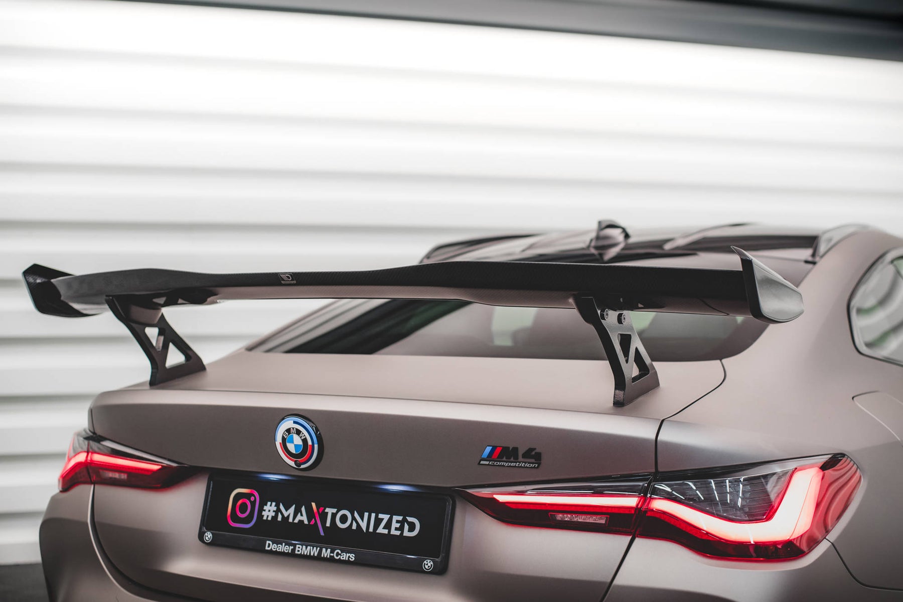 M4 Rear Wing CARBON FIBER SPOILER WING BMW M4 G82 / M440I G22 / 4 M-PACK G22 ...