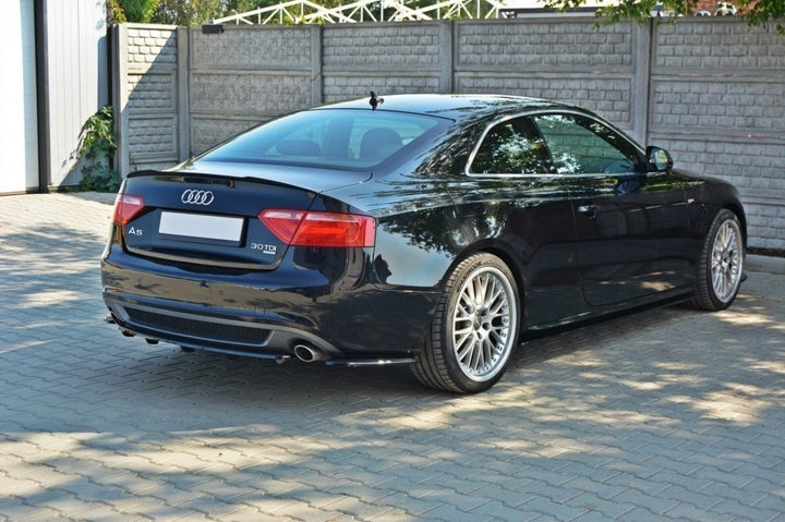 CENTRAL REAR SPLITTER AUDI A5 S-LINE 8T COUPE / SPORTBACK (WITH A VERTICAL BAR)
