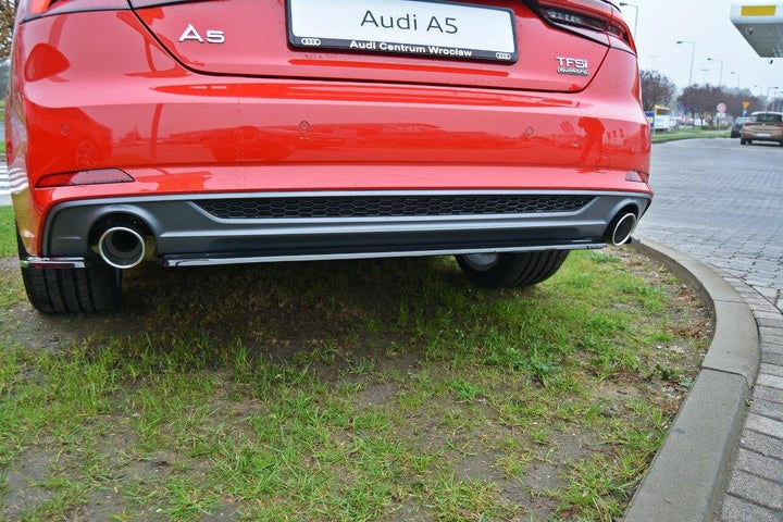 CENTRAL REAR SPLITTER AUDI A5 S-LINE F5 COUPE / SPORTBACK (WITHOUT VERTICAL BARS)