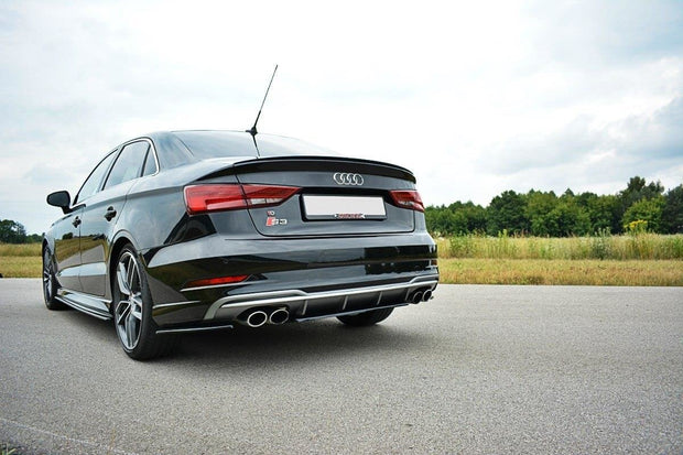 CENTRAL REAR SPLITTER AUDI S3 8V FL SEDAN