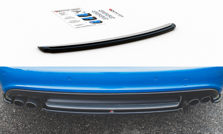 CENTRAL REAR SPLITTER AUDI S4 / A4 S-LINE B8 SEDAN