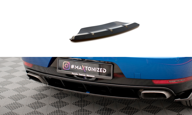 CENTRAL REAR SPLITTER FOR PORSCHE MACAN MK1