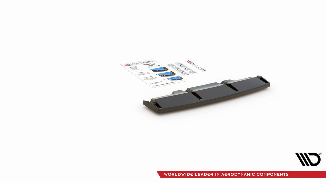 CENTRAL REAR SPLITTER FOR VOLKSWAGEN GOLF R MK8