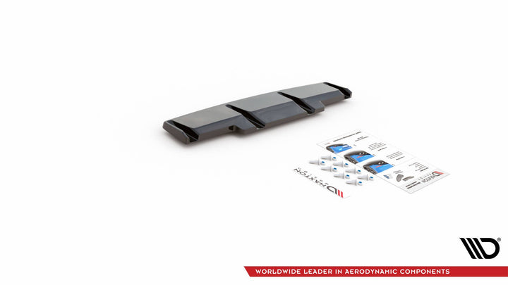 CENTRAL REAR SPLITTER FOR VOLKSWAGEN GOLF R MK8