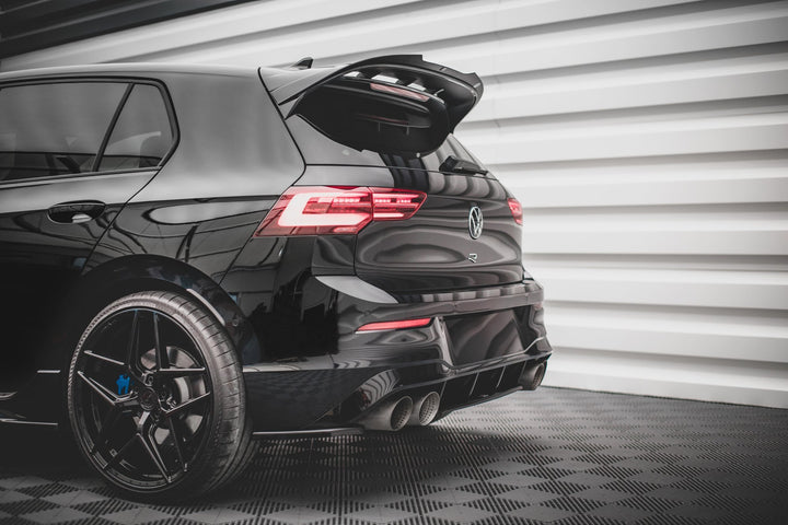 CENTRAL REAR SPLITTER FOR VOLKSWAGEN GOLF R MK8