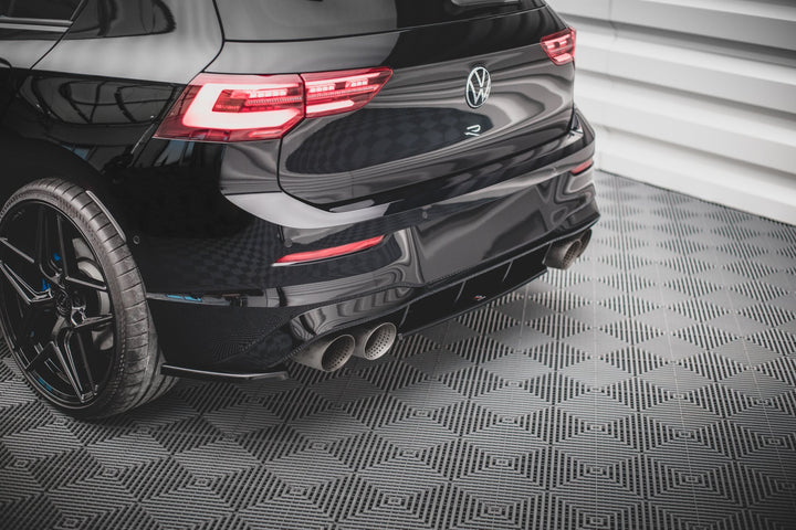 CENTRAL REAR SPLITTER FOR VOLKSWAGEN GOLF R MK8