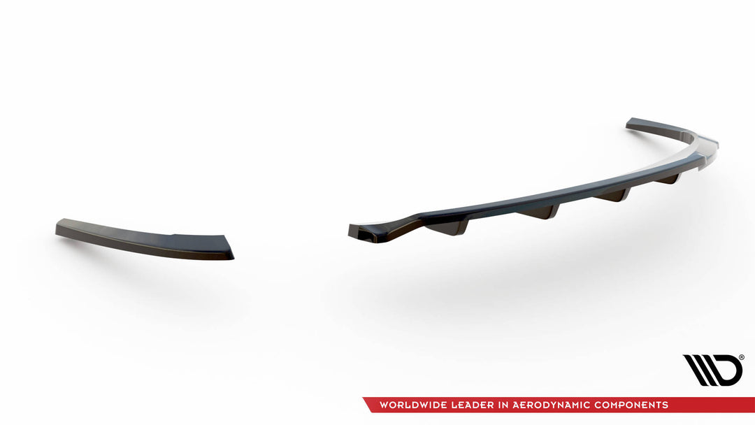 CENTRAL REAR SPLITTER (WITH VERTICAL BARS) AUDI A5 COUPE 8T FACELIFT