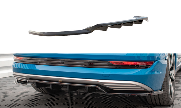 CENTRAL REAR SPLITTER (WITH VERTICAL BARS) AUDI E-TRON