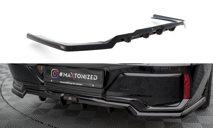 CENTRAL REAR SPLITTER (WITH VERTICAL BARS) BMW 7 M-PACK G70