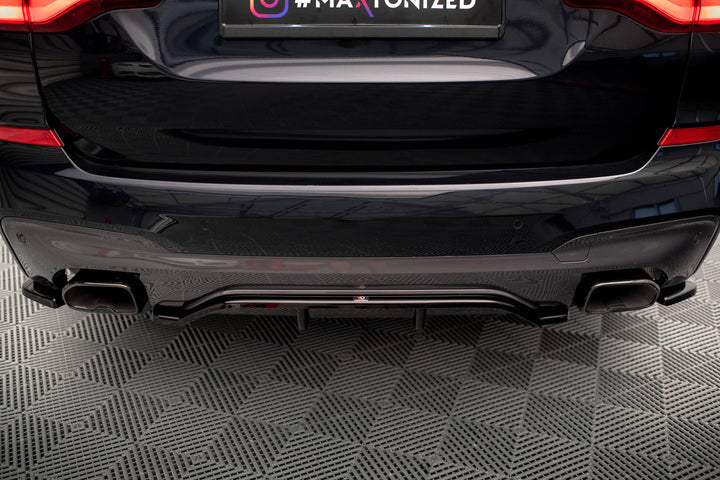 CENTRAL REAR SPLITTER (WITH VERTICAL BARS) BMW X3 M40i G01